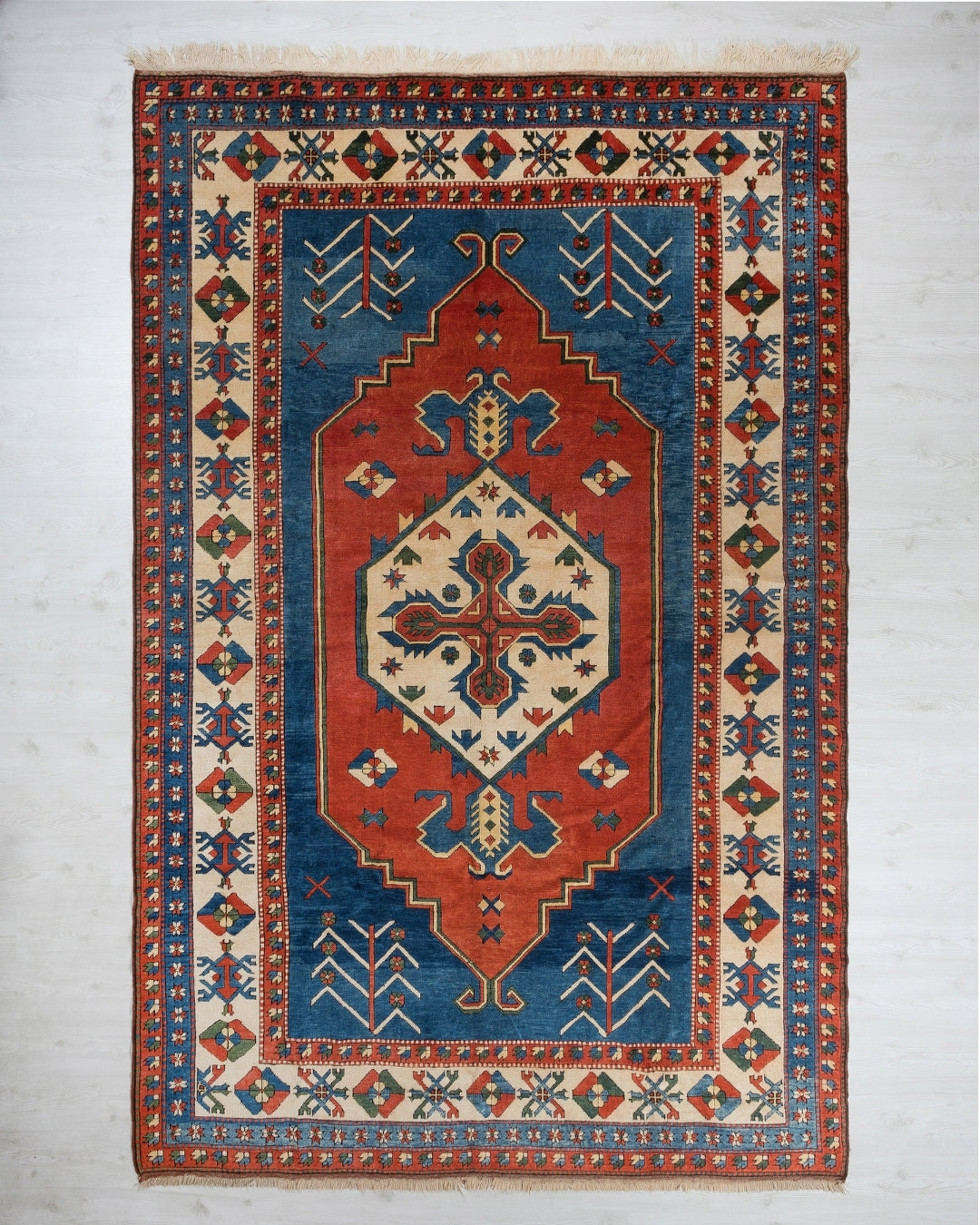 Nomadic Vintage Rugs – Handmade Turkish Large Rug 8' X 12'