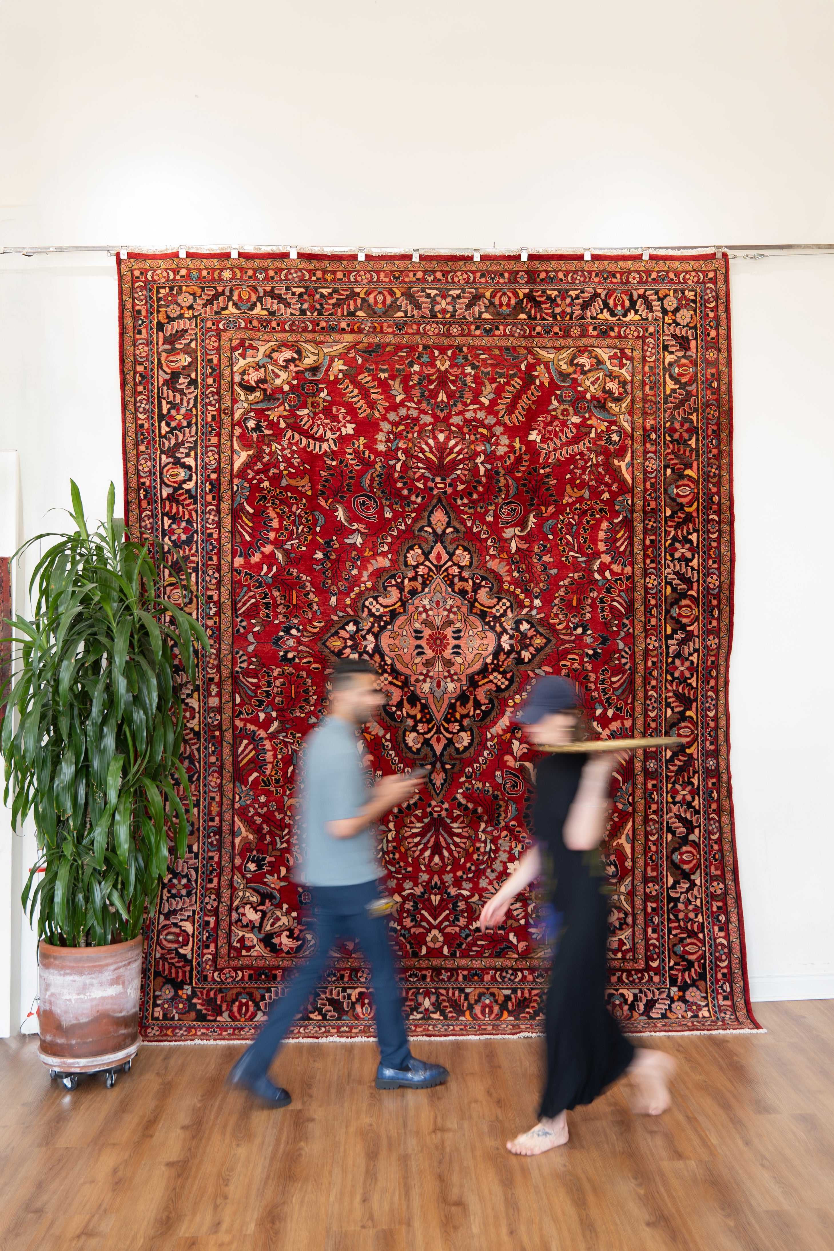 ROUND112cm\"Clockwork”ViNTAGE TURKiSH RUG Akira-Vintage-Turkish-Area-